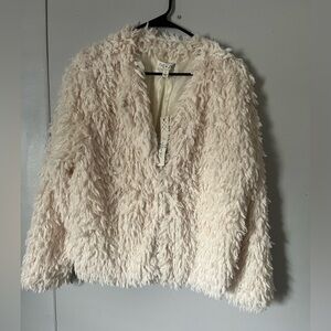 She and Sky Cream Teddy Jacket